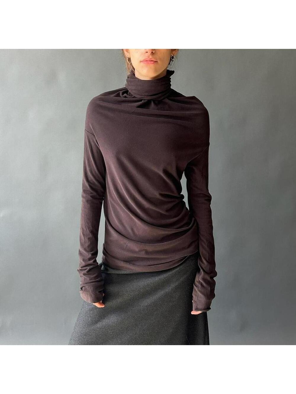 Yohji Yamamoto Femme AW05 Runway Turtleneck Top